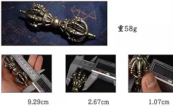 仏教法具 九鈷杵 銅器 稀少品 時代物 重厚 極細工 寺院用仏具 置物