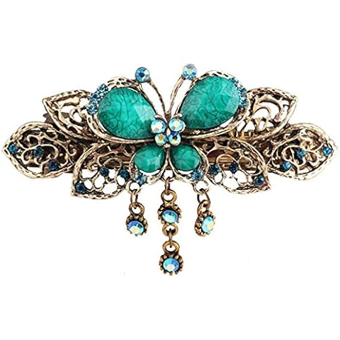 Hair Clips Women, Vintage Butterfly Style Barrettes, Metal Spring Vintage Butterfly Hair Clips, Gift for Women, Wife or Girlfriend Cover