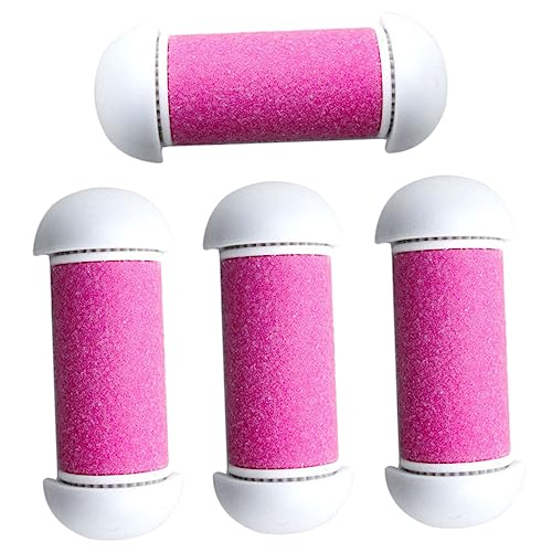 SHERCHPRY 1Set Electric Foot File Replacement Rollers Pink Roller Heads for Dead Skin Removal Compatible with Electronic Foot Exfoliator Durable Foot Care Tool for Smooth Feet