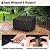 MR. COVER 2-Seater Patio Loveseat Cover, Patio Furniture Covers Waterproof for Sofa, Heavy Duty Outdoor Couch Covers with Air Vent and Handles, Durable Anti UV and Fits up to 60"W x 35"D x 35"H, Black