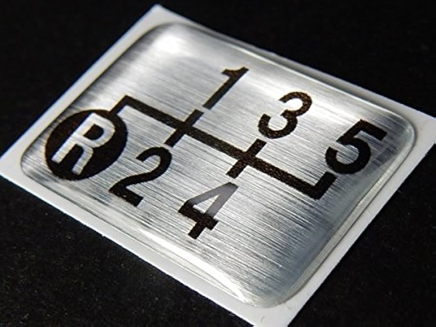 Amazon | Tuningfan シフトパターン エンブレム 左下R 5速MT車用