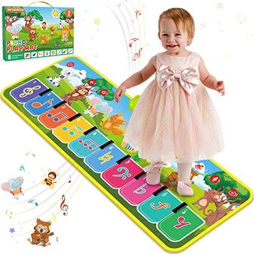 BROADREAM Stocking Stuffers, Piano Music Mat Toys for Girls and Boys, Kid Toys with 8 Animal Cartoons, 8 Musical Instrument Sounds, Christmas Toys for 1 2 3 4 5+ Year Old BROADREAM Stocking Stuffers, Piano Music Mat Toys for Girls and Boys, Kid Toys with 8 Animal Cartoons, 8 Musical Instrument Sounds, Christmas Toys for 1 2 3 4 5+ Year Old