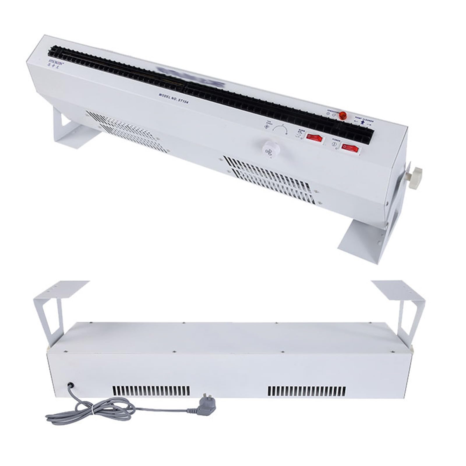Soplador de Iones Horizontal, Ventilador ionizado antiestático eliminador, Volumen de Aire 45~110 CFM, Ajuste Continuo de la Velocidad del Viento, para impresión, Embalaje