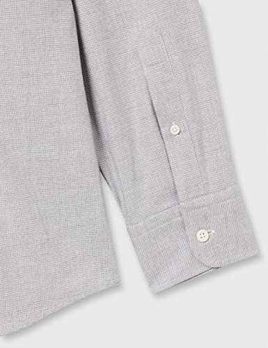 Hackett London Melange Dobby Camicia, 945GREY, 3XL...