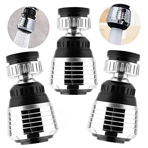 Wasserhahn BelüFter Filter Wassersparen 360 Grad Drehbar Wasserhahn Filter FüR M22 AußEngewinde Oder M24 Innengewinde, Einstellbare 2 Modi KüChe Bad Wasserhahn Bubbler Filter Mit DüSenadaptern (3 St) Cover