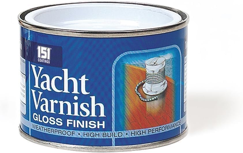 YSAMAX 1x Glossy Yatch Varnish Paint for Wood, Quick Dry 151 Coatings Wooden Paint for Interior & Exterior Surfaces (Pack of 1, 180 ML)
