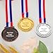 Personalized Medals Bulk - Custom Award Medal, Design Your Own Medals for Kids Adults, Winner Medals Prize Gifts for Sports, Tournaments, Competitions, Party, Game, Field Day Medals, Honor Roll Medals
