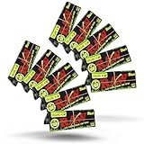 RAW Black Organic 1 1/4 Rolling Papers - 10 Pack - 50 Leaves per Pack = 500 Leaves