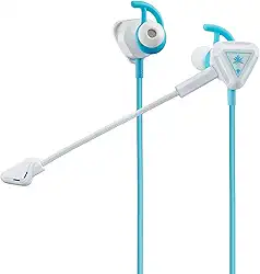 Fone de Ouvido Gamer Intra-Auricular Turtle Beach Battle Buds para Nintendo Switch, Xbox One, PS4, Pro e PC - Branco/Azul