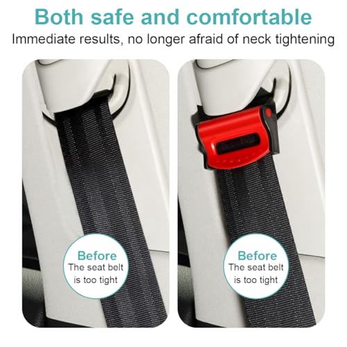 OUDQFCJ 4 pcs Sicherheitsgurt Versteller,Auto Klemmen Autositz Gurtversteller,Gurtclip Seat Belt Clips zum Entspannen Gurt Stopper Clip für Autositz Sicherheitsgurt