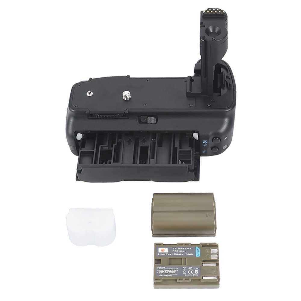 DSTE Multi-Puissance Vertical Batterie Poignée Titulaire pour Canon EOS 20D 30D 40D 50D DSLR Caméra comme BG-E2N avec 2-pack BP-511