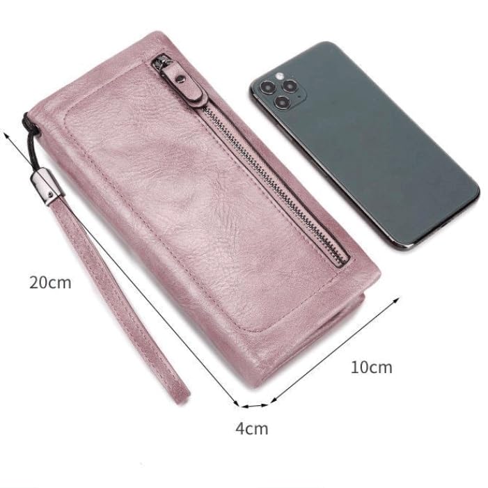 Women's Leather Wallet Woman Long Wallets Women Purses Money Bags Handbags Womens Purse Cards Holder(E)2
