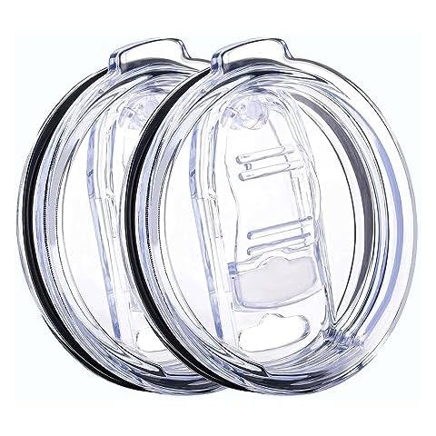 30 oz Tumbler Replacement Lid - Compatible with YETI 30 oz Tumbler, 14 oz Mug, 35 oz Straw Mug and Old Style RTIC, 2 Pack Travel Spill Proof Cup Lids Cover
