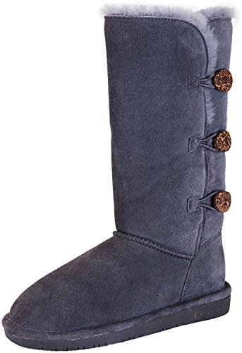 BEARPAW Women's LAUREN Boot, charcoal, 5 M US