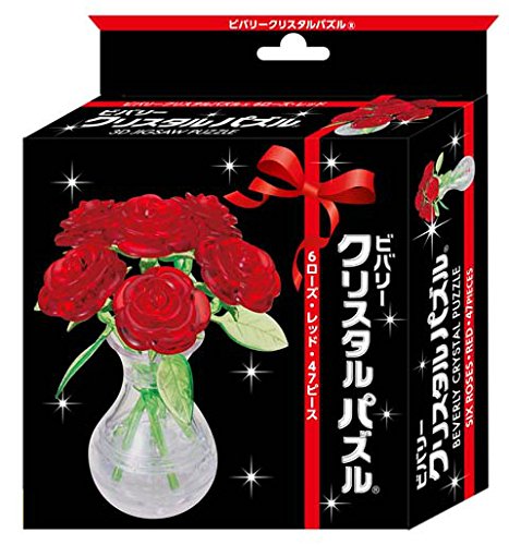 Amazon.co.jp: 47ピース クリスタルパズル 6ローズ・レッド : おもちゃ