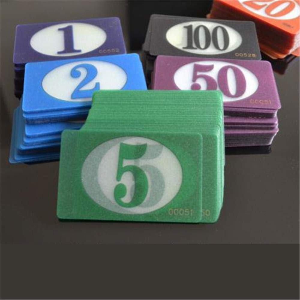 30 sztuk 85 x 54 mm przezroczyste przezroczyste plastikowe karty do pokera Mahjong plastikowe karty liczą karty wartościowe do gier planszowych, wartość 1