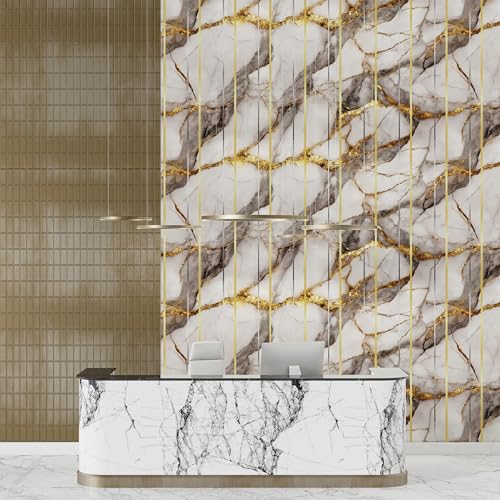 Image of VOLITO Wallpaper Luxury Shade Walls Sticker Waterproof,Oil Proof & Heat Resistant Kitchen Home,Living Room,Bedroom,Bathroom,Hotel,Pan&Shop Caounter,PVC self Adhesive(60x200) (V-112)