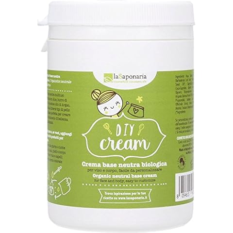 LA SAPONARIA - DIY Cream - Organic Base for Personalized Creams - Face, Body and Hair - With Aloe and Argan Oil - For All Skin Types - Vegan & CCPB - 250 ml Cover