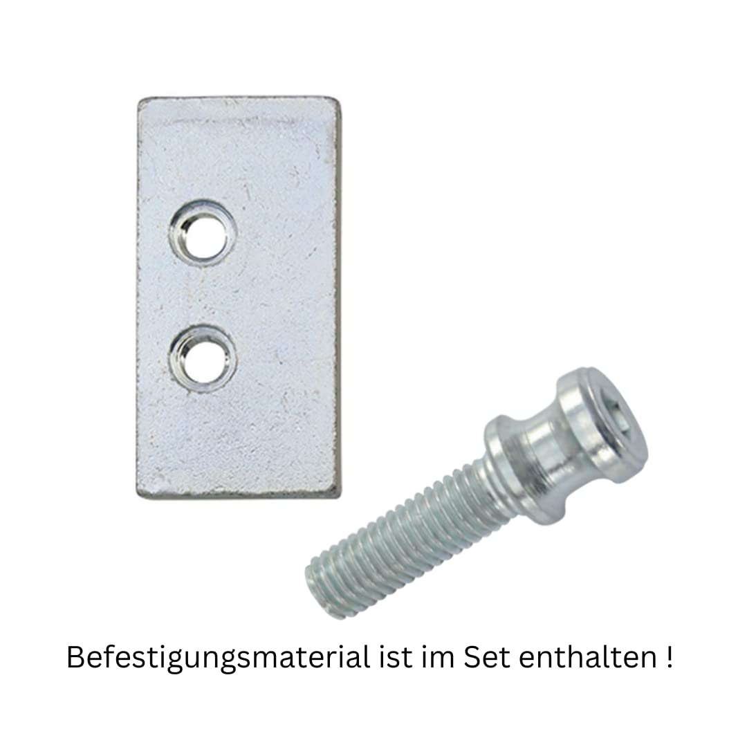 WSS Stahltürband 2-teilig Drehpunkt 25/Achse 92 – Art.-Nr. 04.300.2592.010 | galvanisch verzinkt, für Stahltüren & Stahlzargen, robuste Ausführung für hohe Türgewichte, DIN rechts/links verwendbar