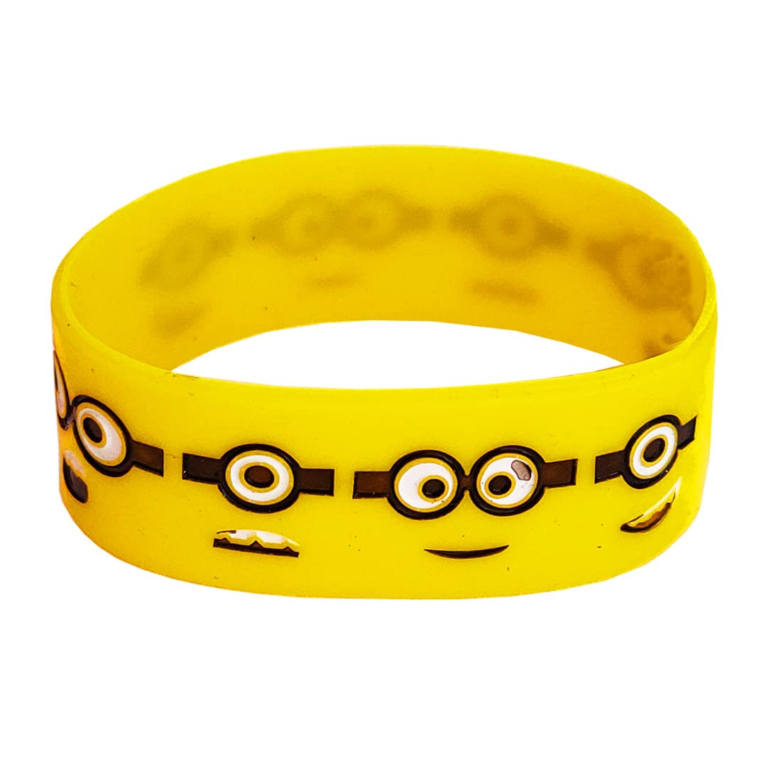 M Men Style Stylish Desinger Fancy Ring Glasses Symbol Yellow Selecone Bracelet For Men And Women (B0B63LQZCT) Amazon Price History, Amazon Price Tracker