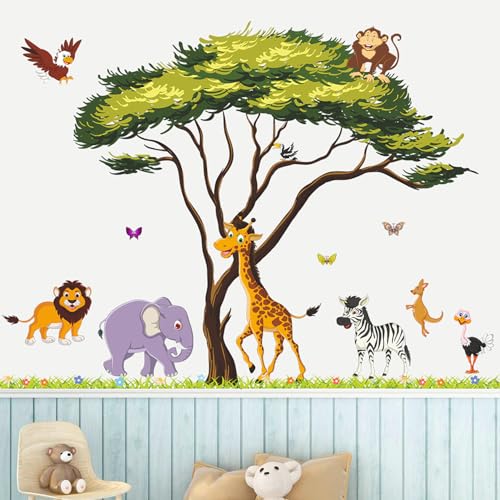 Vinilos Decorativos de Animales Safari 10 Hojas 12x18 in miniatura 7