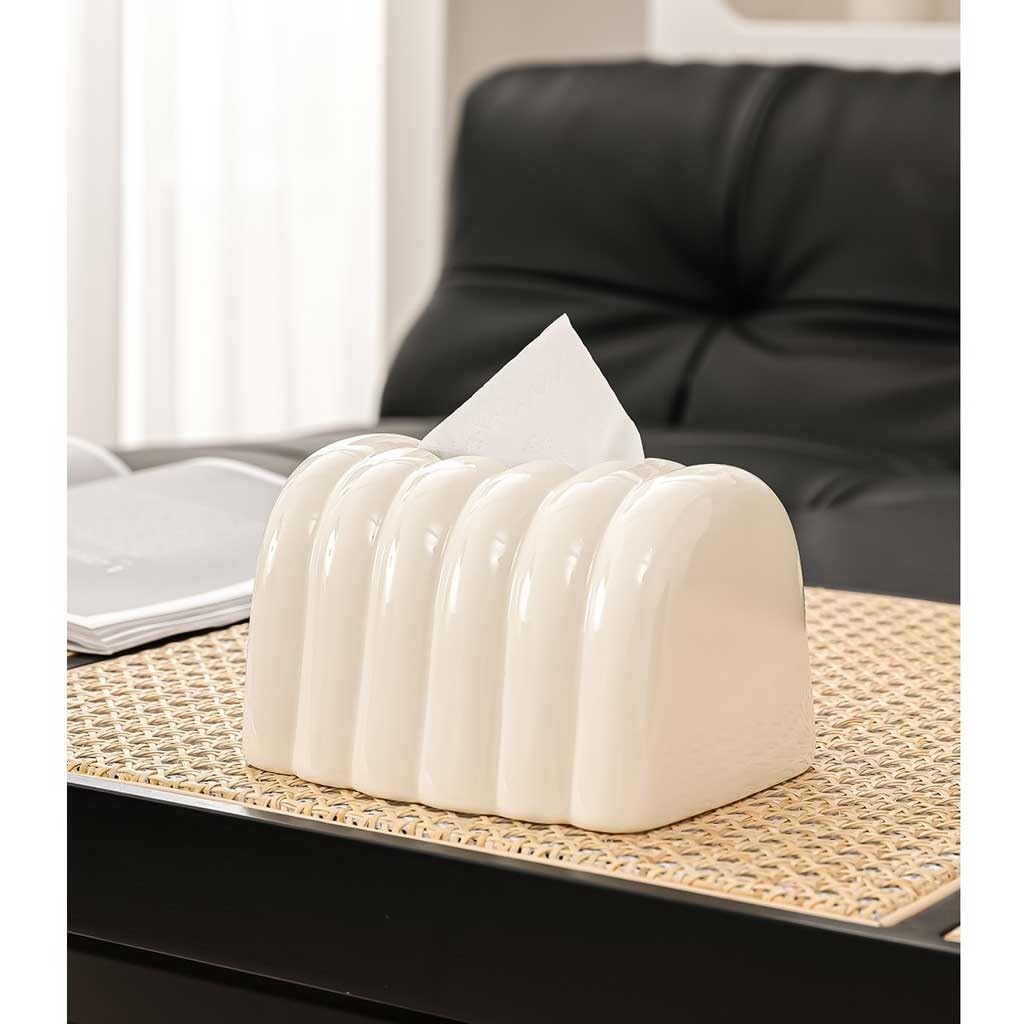 Couvercle de boîte à mouchoirs Boîte à mouchoirs en Papier Simple for Salon, Ornements de Table Basse, boîte créative for la Maison, Coiffeuse Chambre Coucher(D)