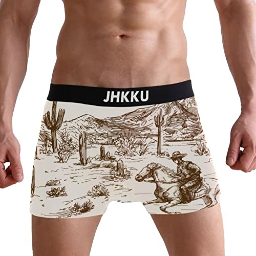 Men's Boxer Briefs Boxer Shorts Soft Comfort Trunk Underwear for Men No Fly2