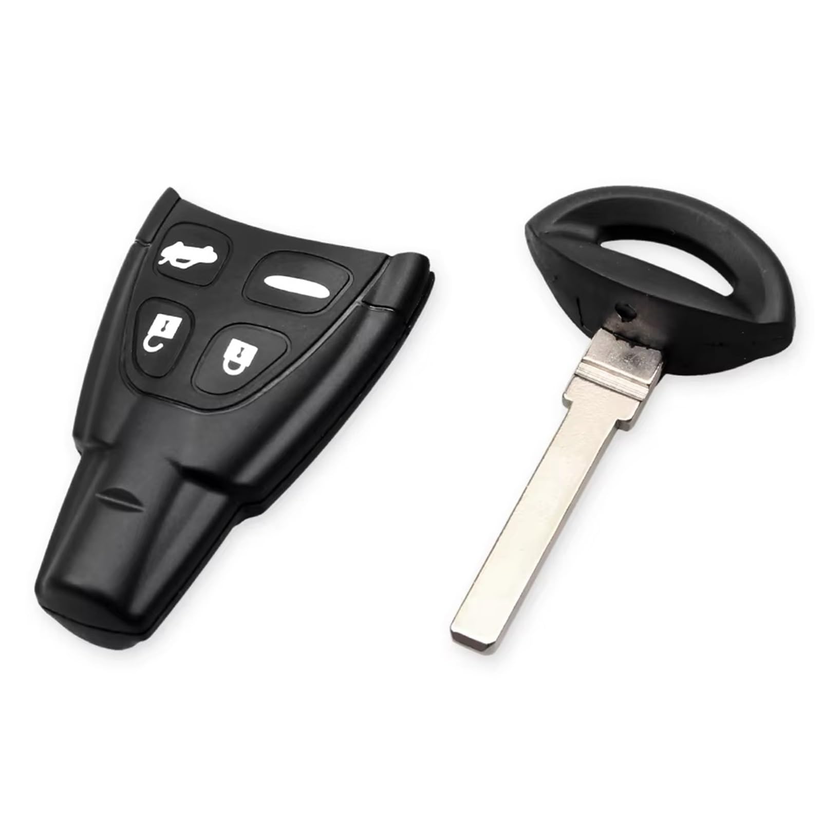 Compatible Con Saab Para 9-5 2003 2004 2005 2006 2007 2008 2009 2010 4 Botones Carcasa De Llave Remota Funda Repuesto