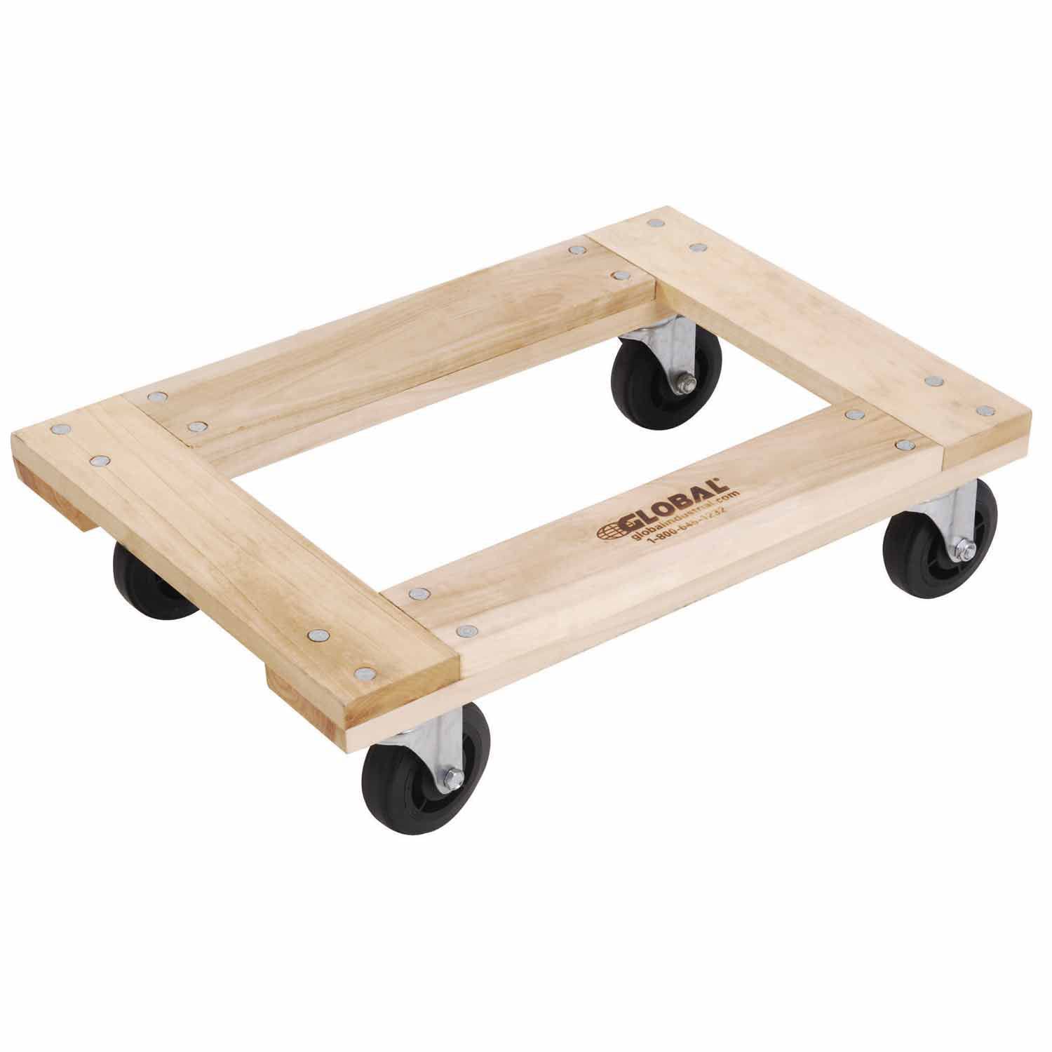 Dolly ディッシュ Amazon.com: Global Industrial Hardwood Dolly - Open Deck, 24 x 16
