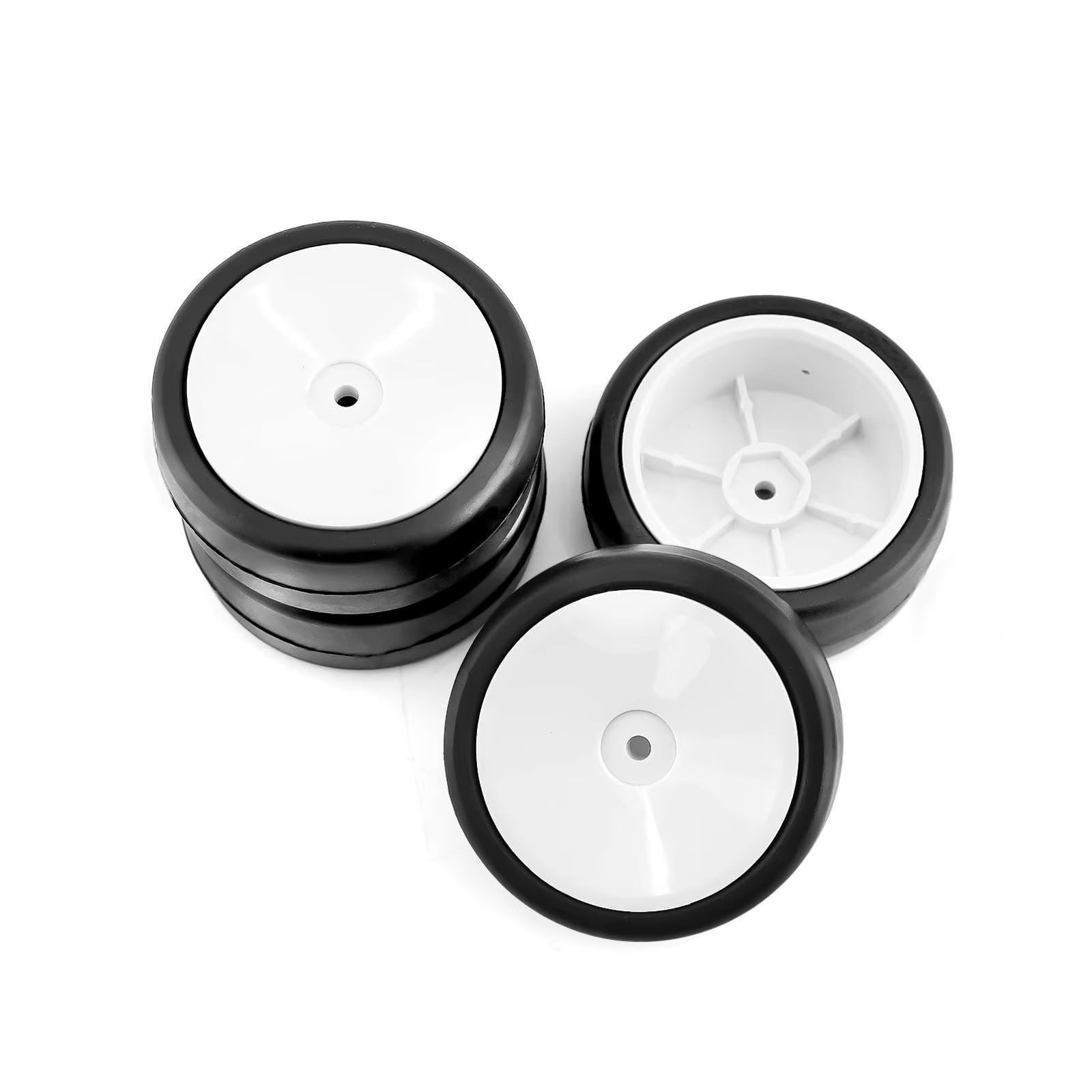 Pezzi Modelli RC Per Tamiya Per Rush Car 039M 4 Pezzi 1/10 RC Per Corse Elettriche Touring Hot Melt Pneumatici Cerchione Aggiornamenti Parti