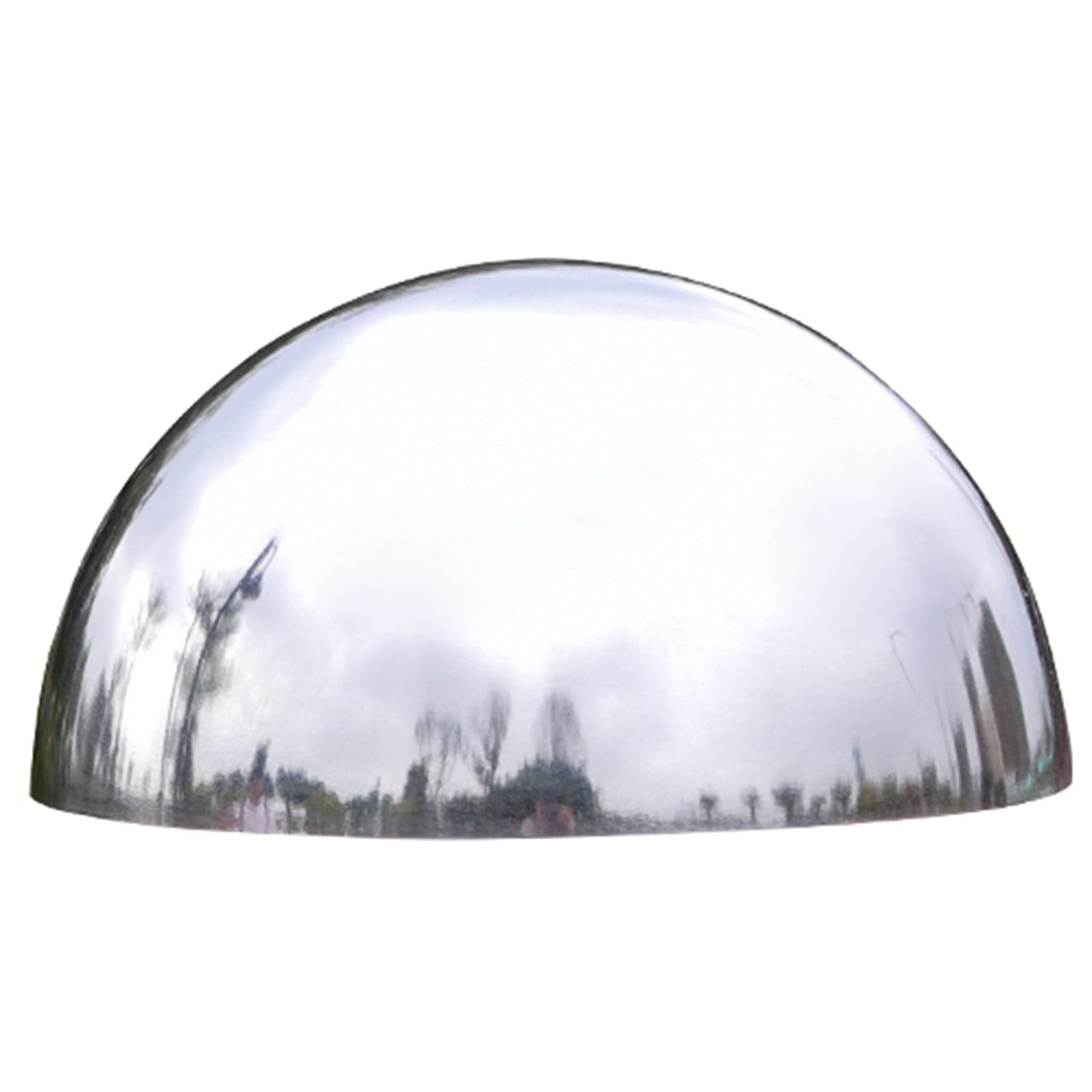 2x Spiegelpolierte Edelstahl Hohlkugeln Mit Loch - Moderne Garten Deko Für Teich & Terrasse