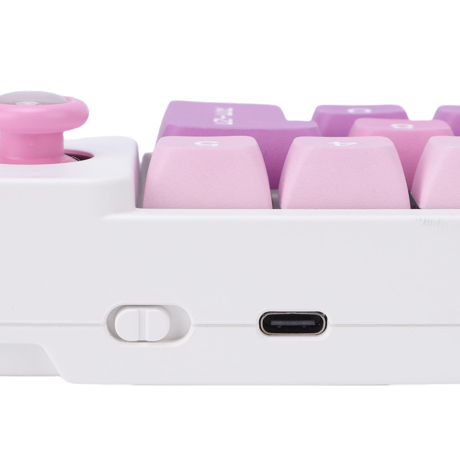 Pavé Numérique Mécanique, Clavier Numérique USB Filaire avec Rétroéclairage RVB, 12 Touches Programmables et Molette de Joystick, pour Ordinateur Portable, Jeu et Travail de Bureau (Purple)