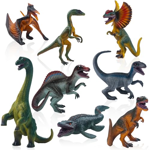 JWTRSVTY 8Pcs Dinosaurier Spielzeug Set, Dinosaurier Figuren Kinder,...