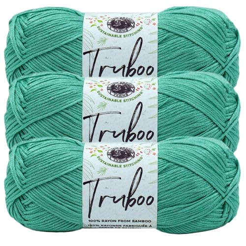 Image of (3 Pack) Lion Brand Yarn Truboo Yarn, Seafoam