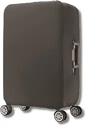 Capa de Mala Protetora Lisa, Tamanho Médio, Material Resistente, (CINZA)