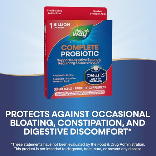 Nature's Way Complete Probiotic Pearls,Supports Digestive Balance*,1 Billion Live Cultures,Supplement for Men and Women,No Refrigeration Required,30 softgels,(Pack of 2) - image 3