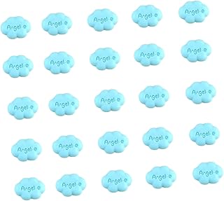 SEWACC 100 Pçs Pingentes De Resina 3D Capa De Telefone Miniture Decoração Pingentes Fofos Estojo De Lápis Decoração Flatback Botões De Resina Acessórios Para Celular Nuvens Decoração