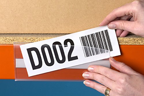 Self-Adhesive EPOS Ticket Holders – 38mm x 100mm Data Strips (Pack of 100) – Shelf Edge Label Holders for Retail Pricing, Barcodes & Merchandising