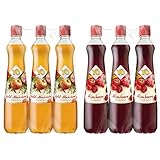 YO Sirup Apfel-Almkräuter (6 x 700ml) - 1 Flasche ergibt bis zu 6 Liter Fertiggetränk, vegan & Sirup Himbeere (6 x 700 ml) – 1x Flasche ergibt bis zu 6 Liter Fertiggetränk