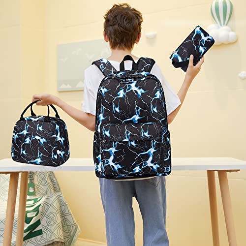 Bluboon E0216-3 School Backpack For Boys Teens Bookbag Travel Daypack Kids Girls Lunch Bag Pencil Case thumb #1