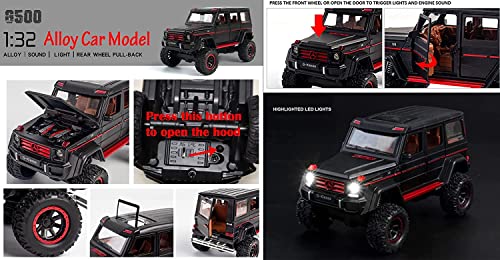 Image of Invite Enterprise Exclusive Alloy Metal Pull Back Die-cast Mrcedes G-500 Car Scale Model Toy with Sound Light for Kids 【Colors as Per Stock】