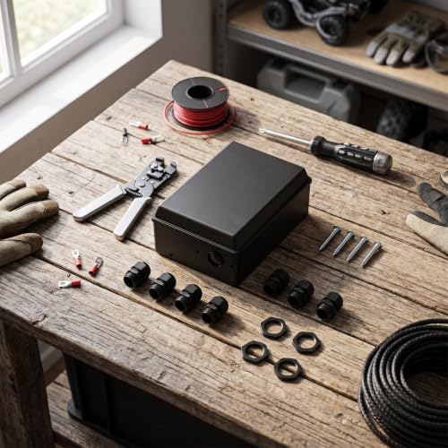 Caja control remoto para winch eléctrico ABS compatible 8000-20000LB miniatura 2
