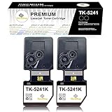 【Amazon.co.jp限定】Kyocera 京セラ用 TK-5241 BK*2 「大容量」 2本セット 互換トナーカートリッジ　対応機種：Kyocera ECOSYS M5526cdn M5526cdw P5026cdn P5026cdw国際規格ISO9001認証工場生産 ICチップ搭載 【DoraShop】