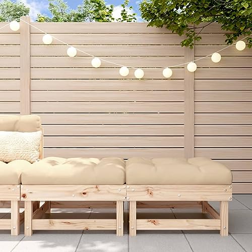 DYRJDJWIDHW Sofa rinconera,sofá Cama 135,Sofa Segunda Mano,Sofa Cama 2 plazas Oferta,Taburetes de jardín con Cojines 2 uds Madera Maciza de pinoAdecuado para salón, Dormitorio
