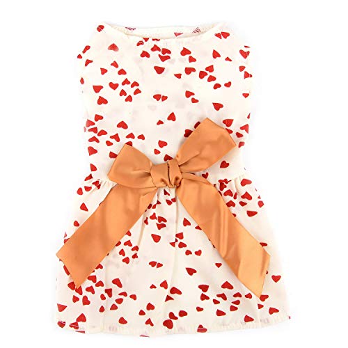 ZUNEA Vestito da Bambina per Cani Piccola Taglia