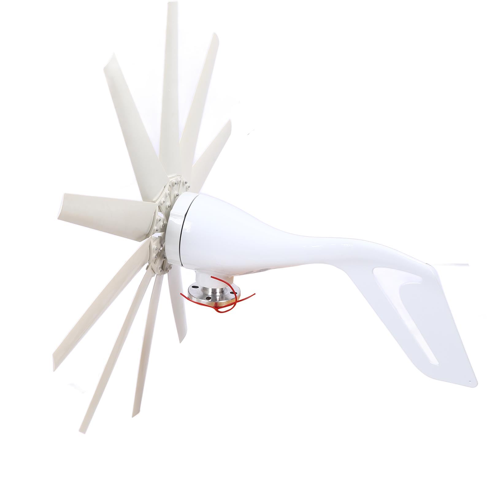 YWBL-WH Kit Generatore Eolico da 400 W, Pale in Fibra di Nylon Leggere, Regolatore di Carica MPPT, per la da Diporto per e Fattoria Domestica (DC12V)