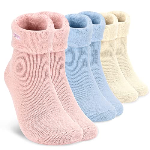 yumcute Warm Winter Socks 3PCS Chaussettes colorées Coral Velvet Warm Socks Doux et Confortable Convient aux Femmes et aux Filles Cover