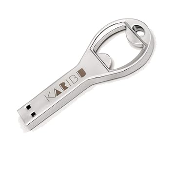 KARIBU 32GB USB 2.0 Interface, Plug and Play, Durable Solid Metal Casing Metal Color Opener Pendrive