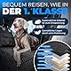PfotenPass Hundedecke Auto Rückbank Fester Boden [Wasserdicht & Kratzfest] Autoschondecke Hund mit Harter Unterseite rutschfest inkl. Tragetasche + Gurte, Rücksitz, Schutz, Autodecke