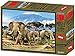 Howard Robinson Familia Elefante Kilimanjaro Rompecabezas 3D de 500 Piezas Morning Sunlight